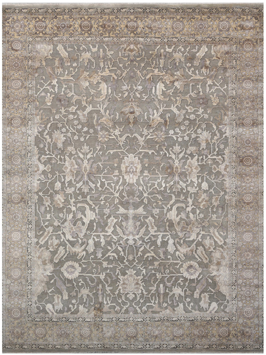 Luxury hand knotted carpet made from 100% Wool