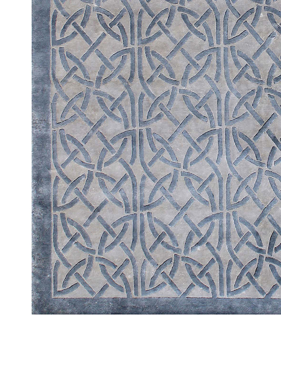 Product: Luxury Carpet | Color: Grey Blue | Size: 5'6" x 8'