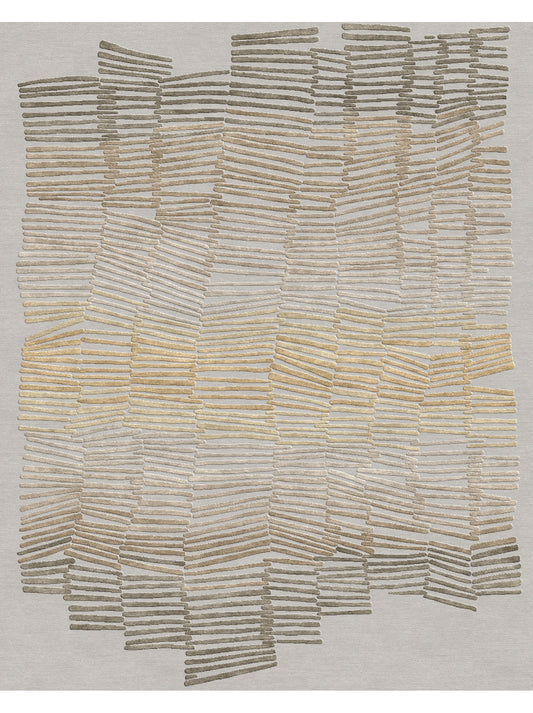 Luxury hand knotted carpet made from Wool & Botanical Silk