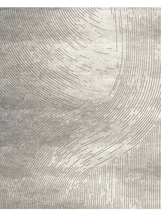 Luxury hand knotted carpet made from Wool & Botanical Silk