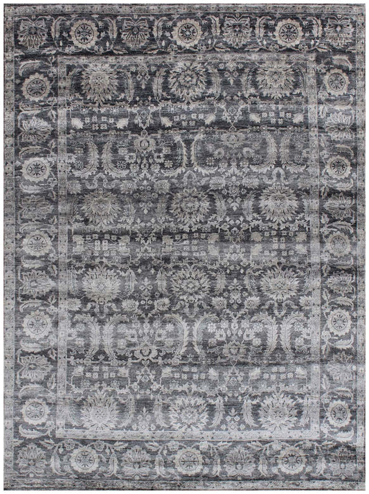 Luxury hand knotted carpet made from 100% Bamboo Silk