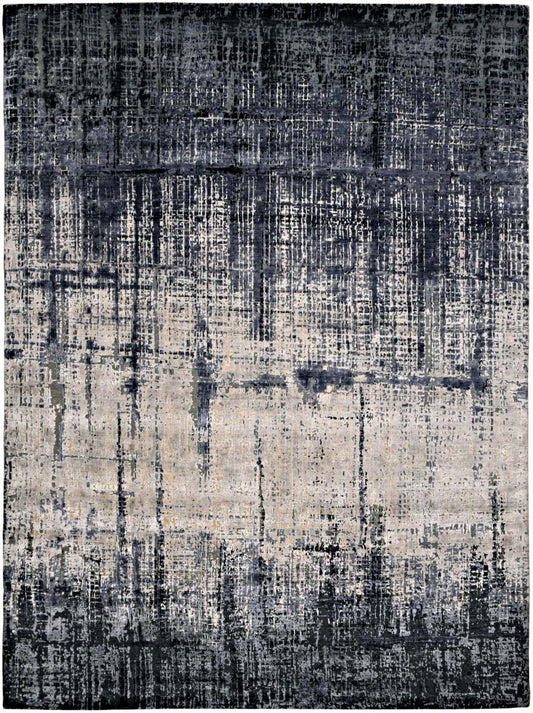 Luxury hand knotted carpet made from Wool & Bamboo Silk