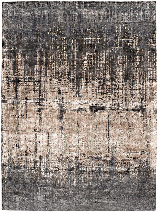 Luxury hand knotted carpet made from Wool & Bamboo Silk