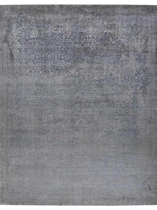 Luxury hand knotted carpet made from Wool & Botanical Silk