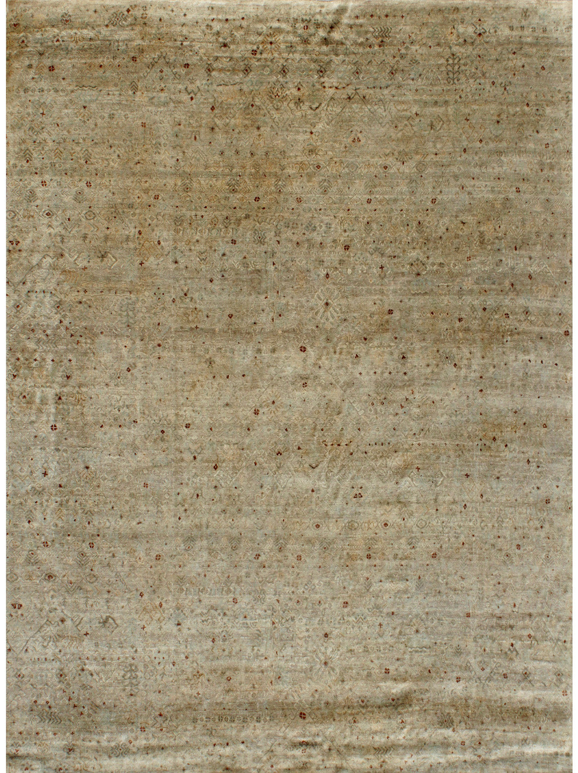 Luxury hand knotted carpet made from Wool & Bamboo Silk