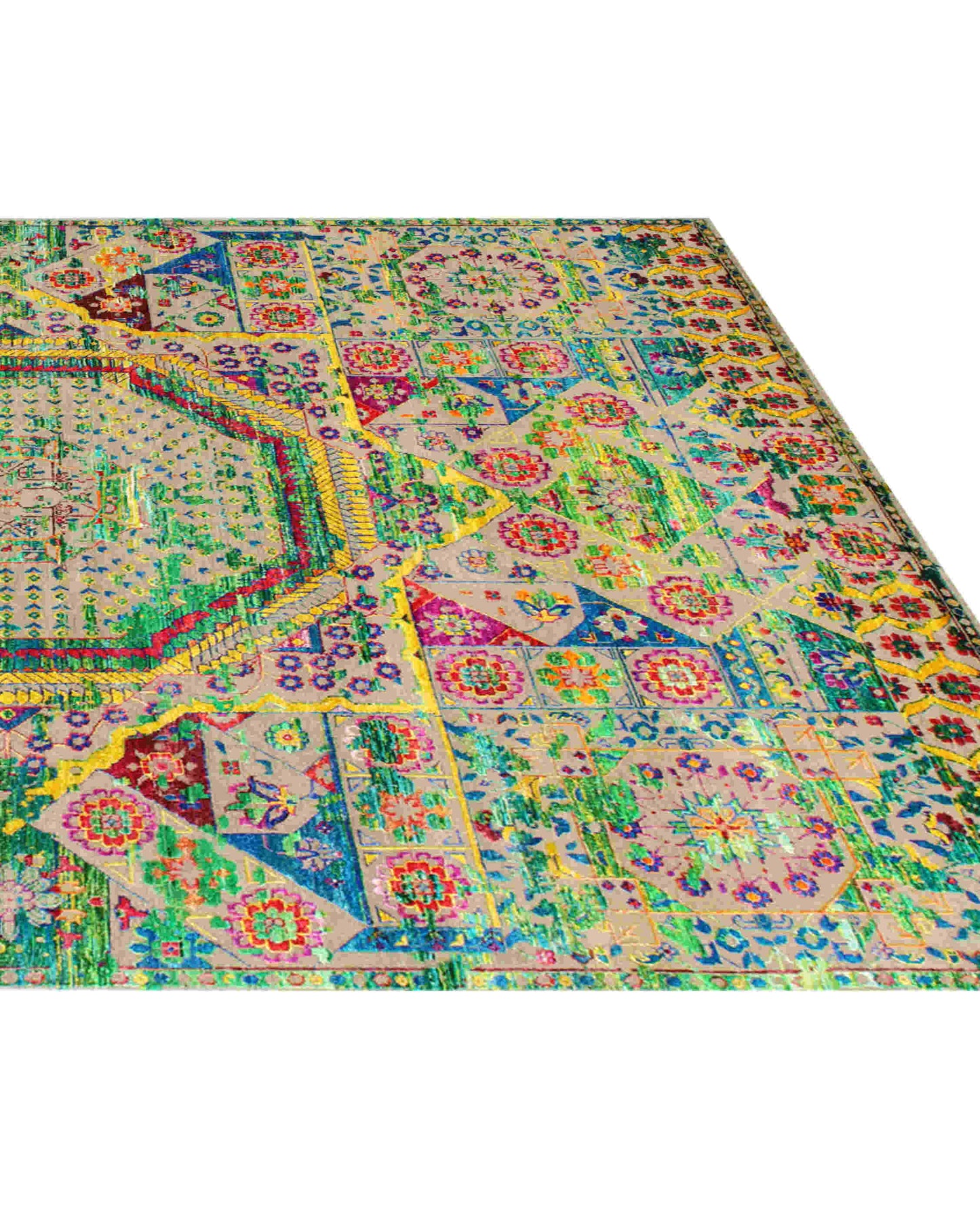 Luxury hand knotted carpet made from Wool & Bamboo Silk in assorted color and 8'6" x 11'6" size