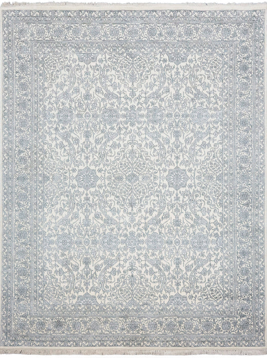 Luxury hand knotted carpet made from Wool & Bamboo Silk