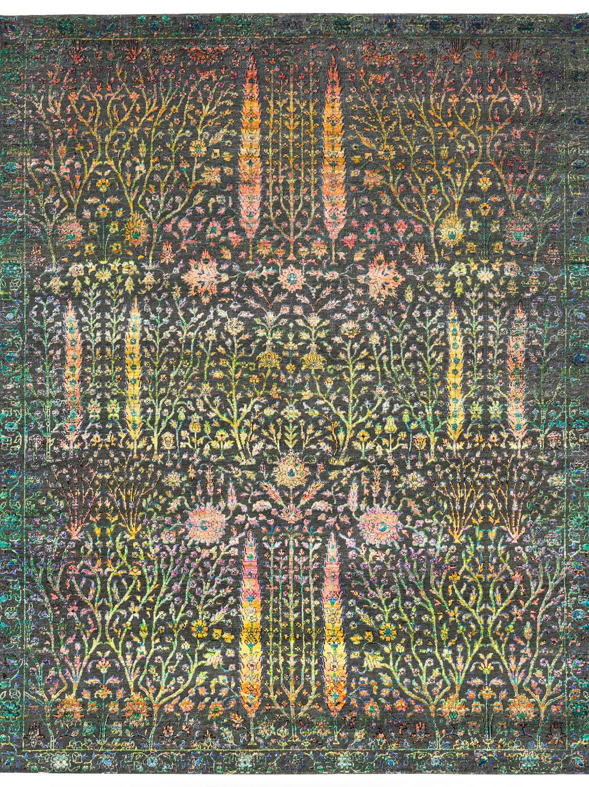 Luxury hand knotted carpet made from Wool & Bamboo Silk