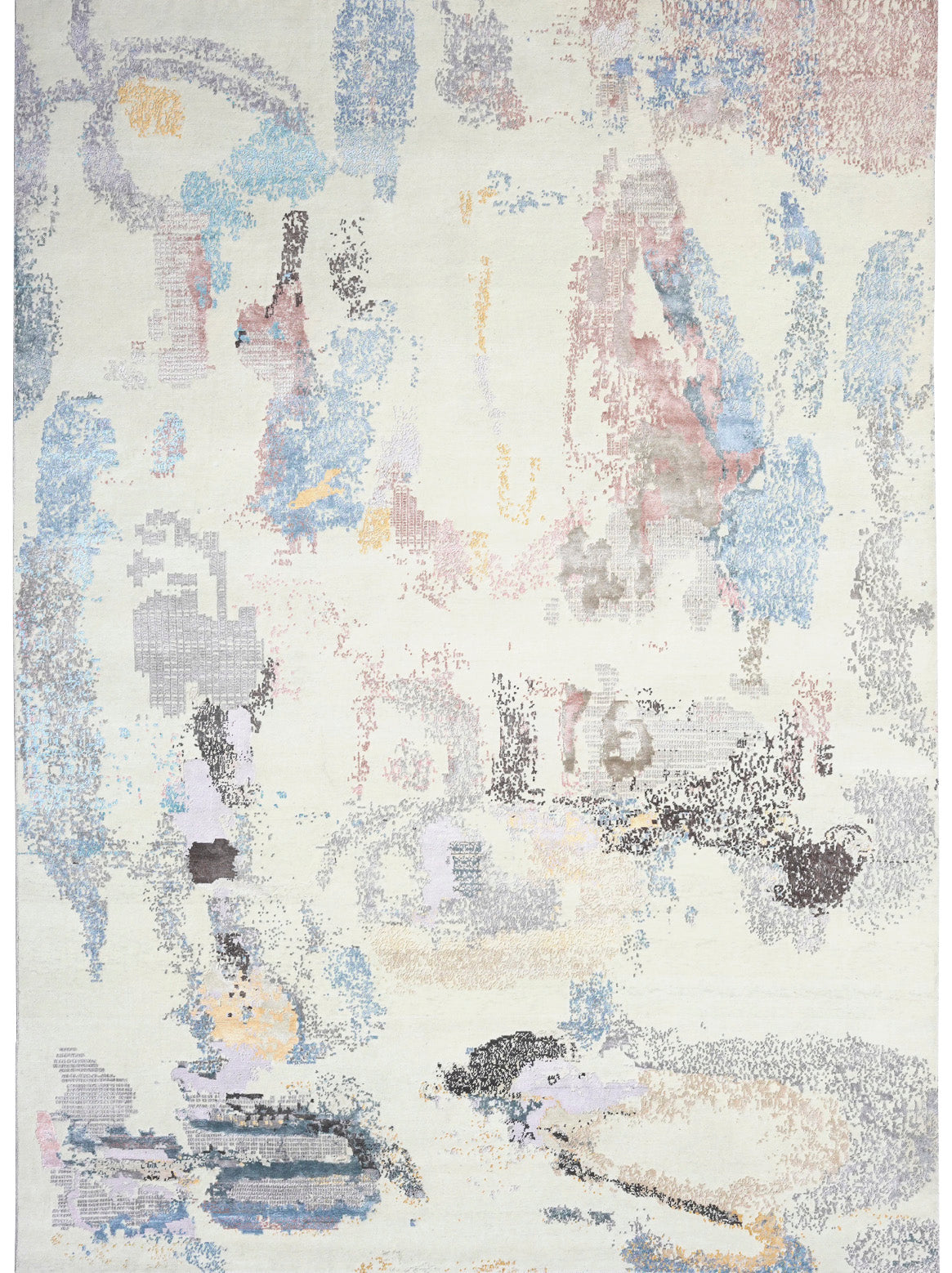 Luxury hand knotted carpet made from Wool & Bamboo Silk