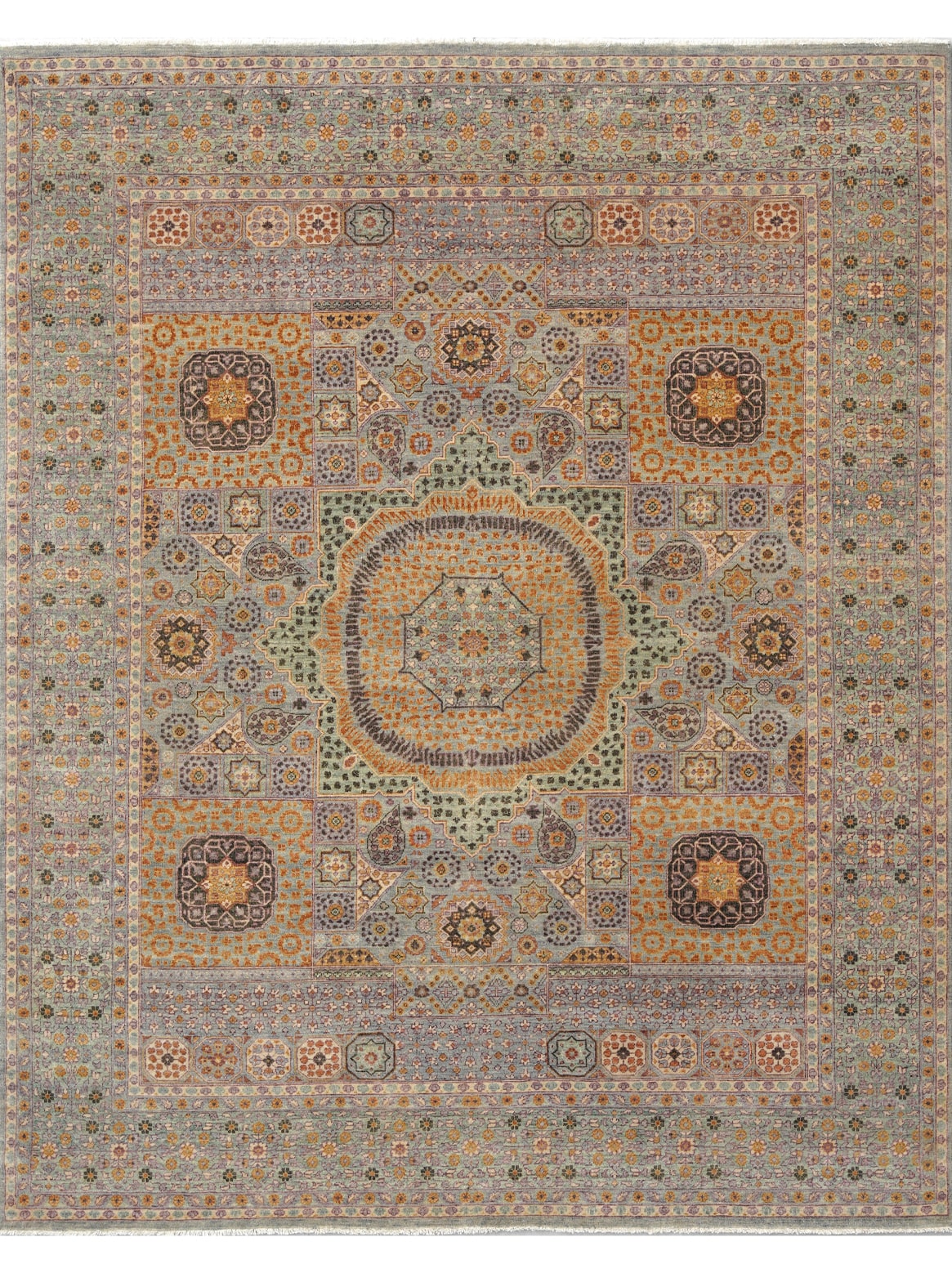 Luxury hand knotted carpet made from 100% Wool