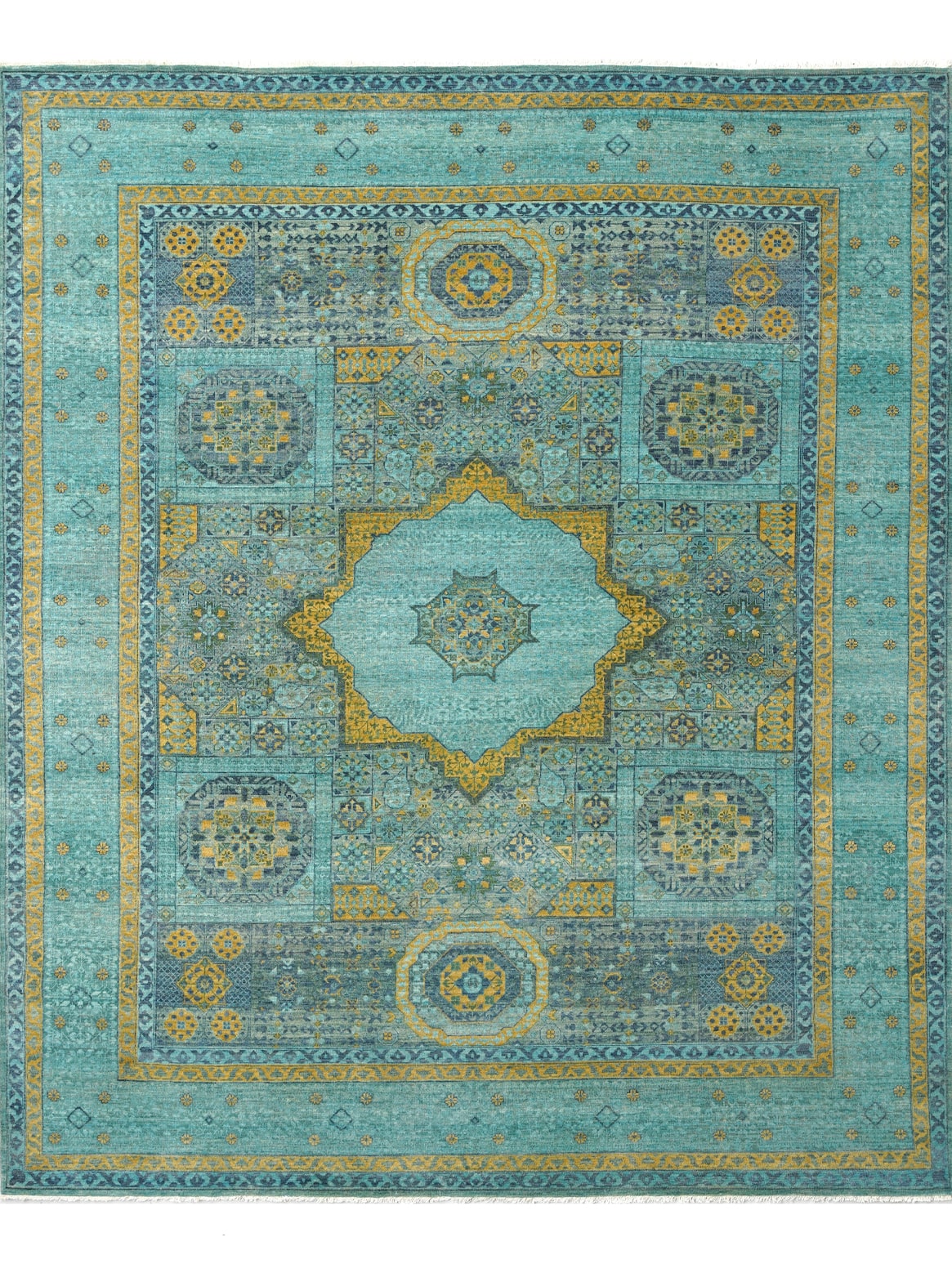 Luxury hand knotted carpet made from 100% Wool