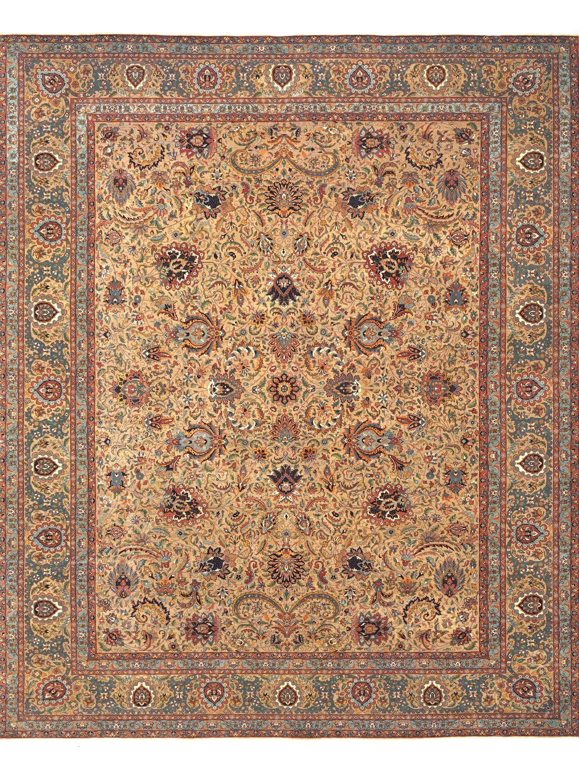 Luxury hand knotted carpet made from 100% Wool