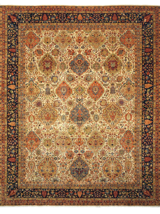 Luxury hand knotted carpet made from 100% Wool