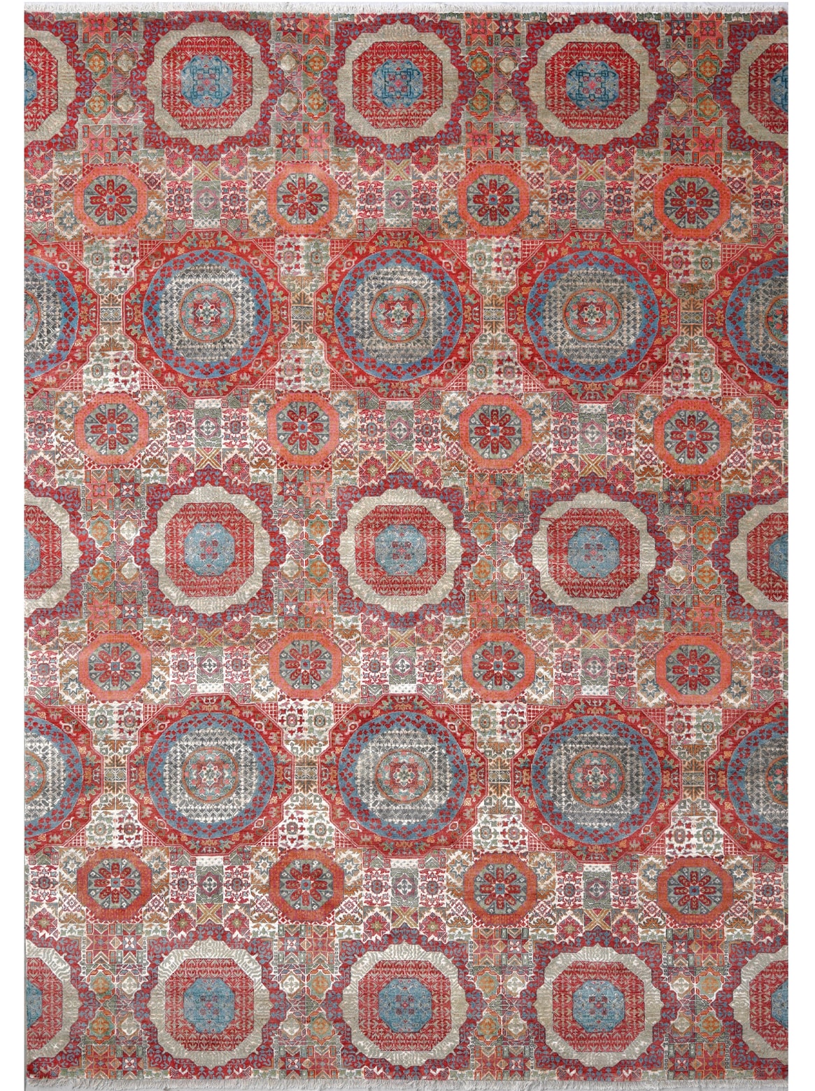 Luxury hand knotted carpet made from 100% Wool