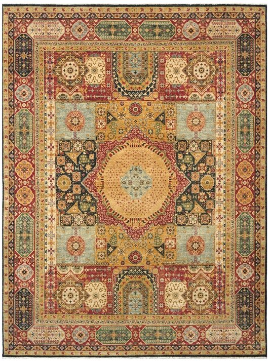 Luxury hand knotted carpet made from Wool & Botanical Silk