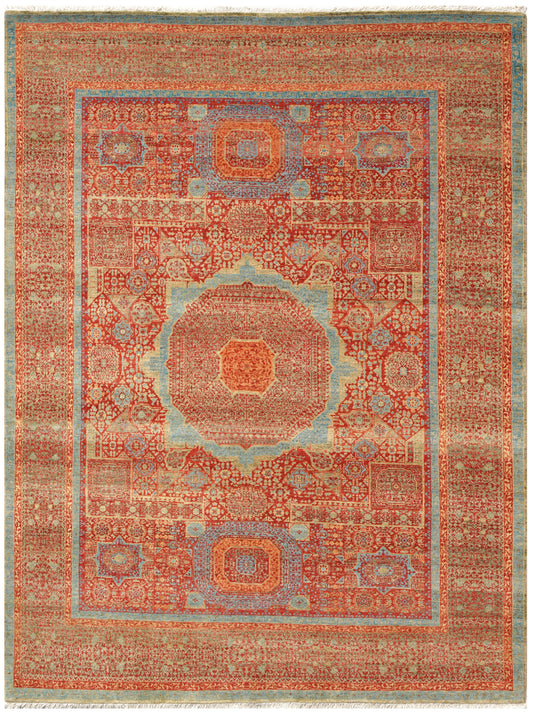 Luxury hand knotted carpet made from 100% Wool