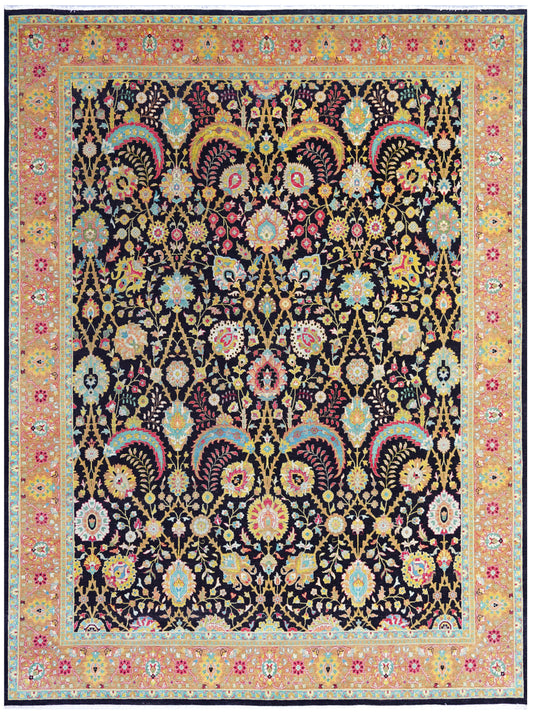 Luxury hand knotted carpet made from 100% Wool