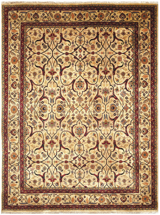 Luxury hand knotted carpet made from 100% Wool