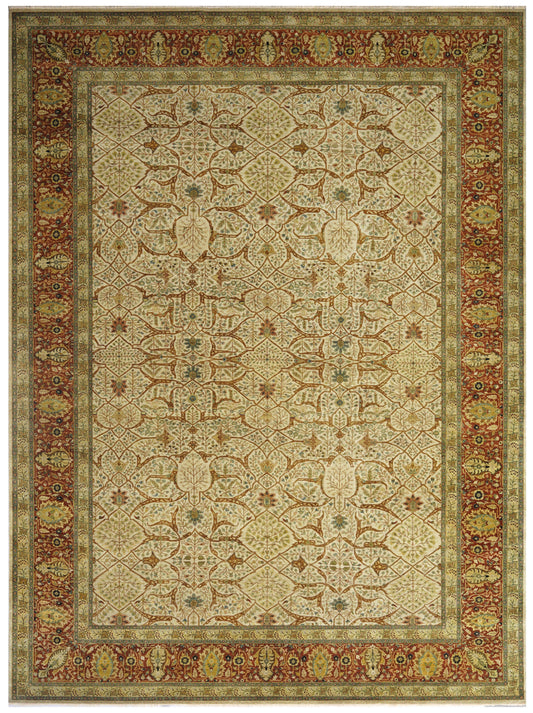 Luxury hand knotted carpet made from 100% Wool