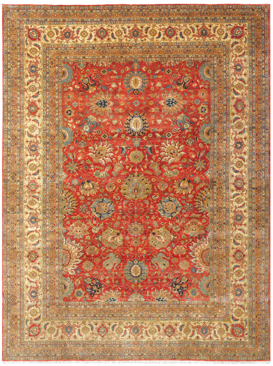 Luxury hand knotted carpet made from 100% Wool