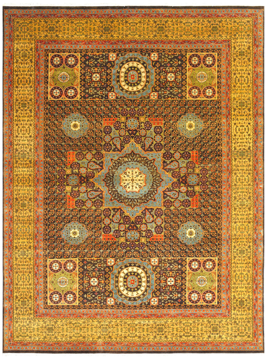 Luxury hand knotted carpet made from 100% Wool