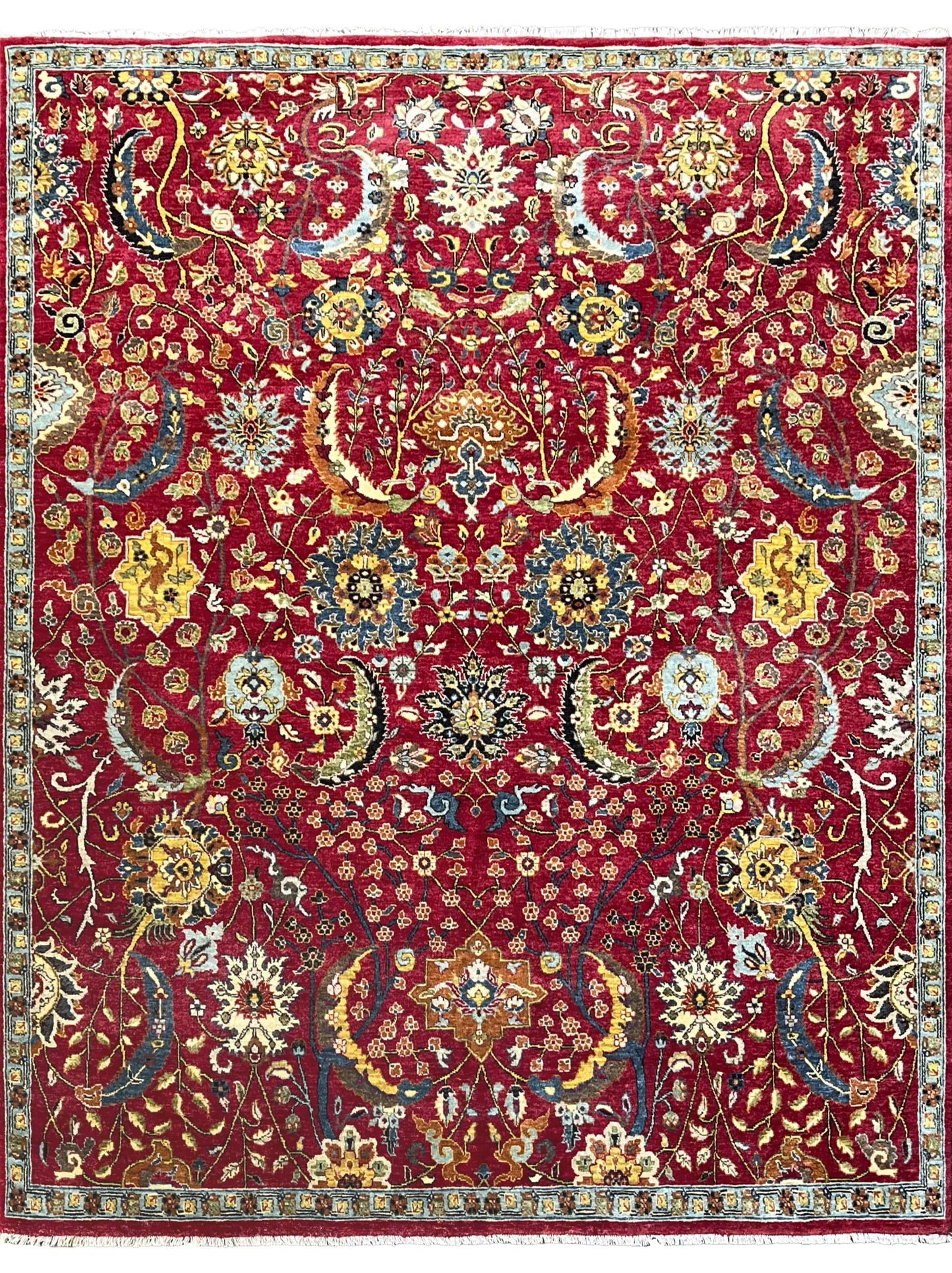 Luxury hand knotted carpet made from 100% Wool