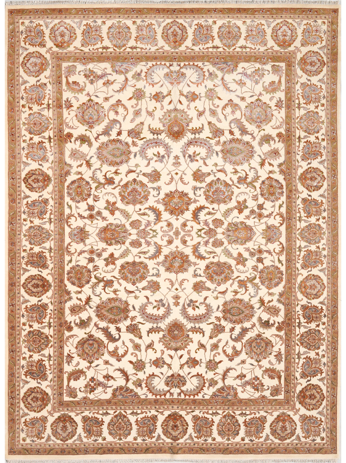 Luxury hand knotted carpet made from Wool & Bamboo Silk