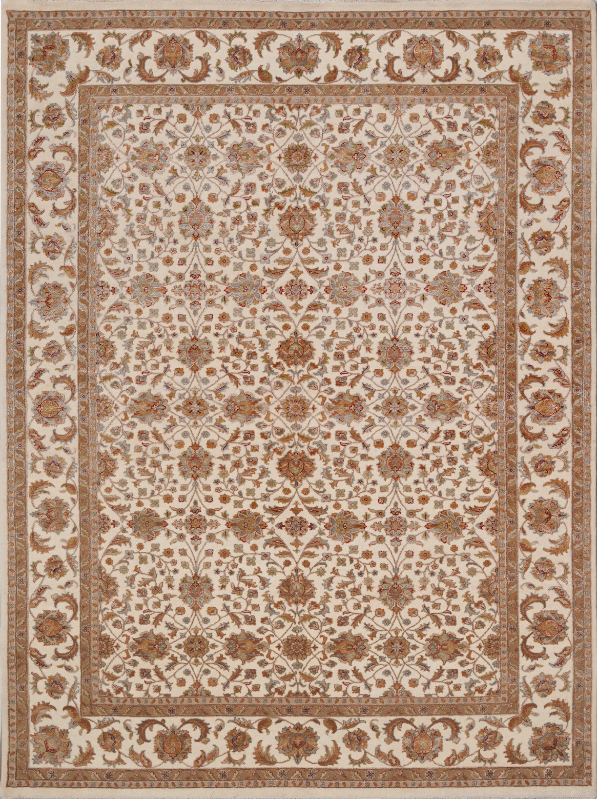 Luxury hand knotted carpet made from Wool & Bamboo Silk