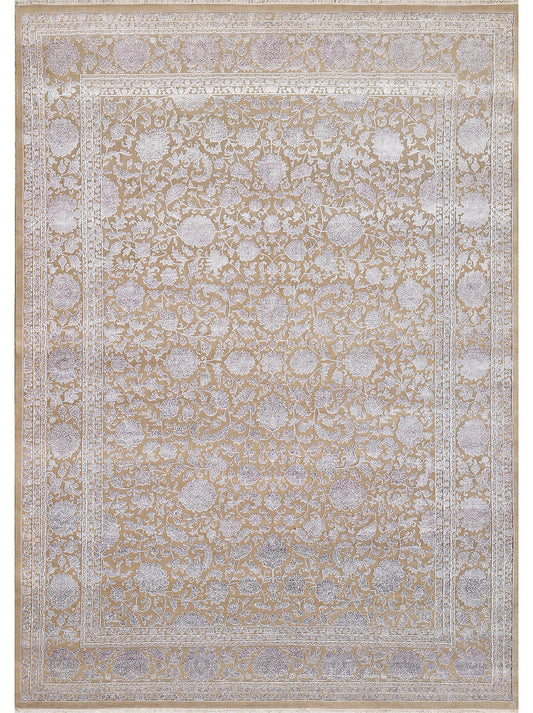 Luxury hand knotted carpet made from Wool & Bamboo Silk