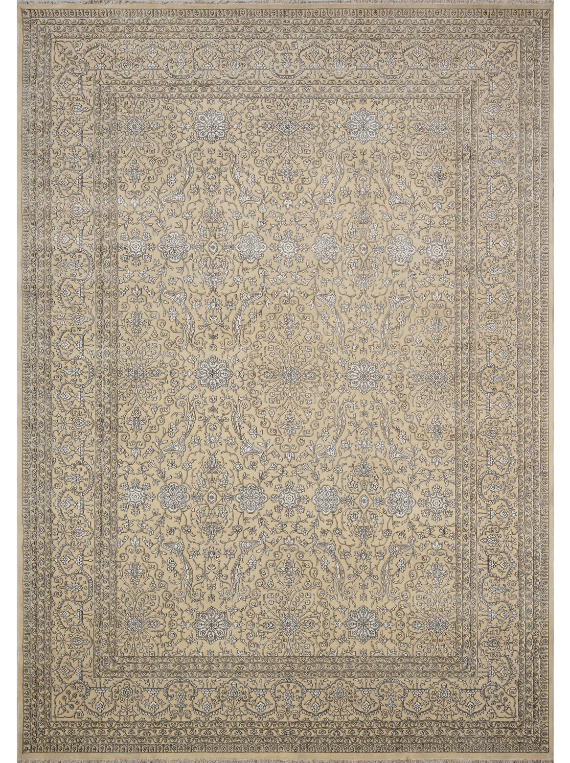 Luxury hand knotted carpet made from 100% Wool
