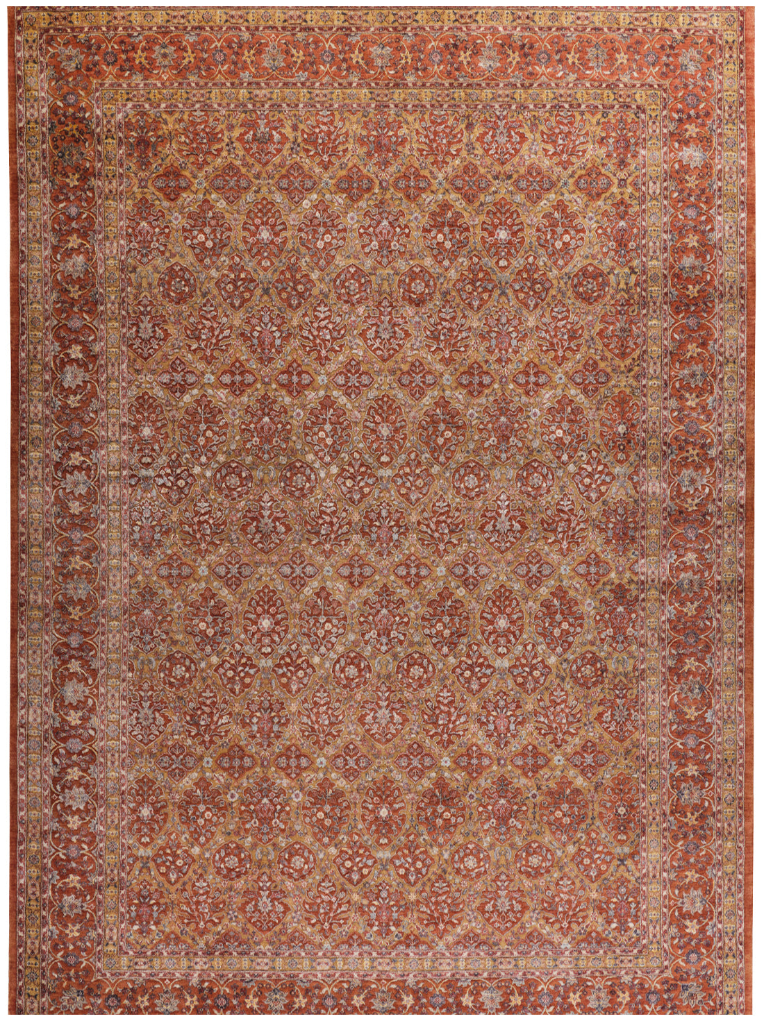 Luxury hand knotted carpet made from 100% Wool