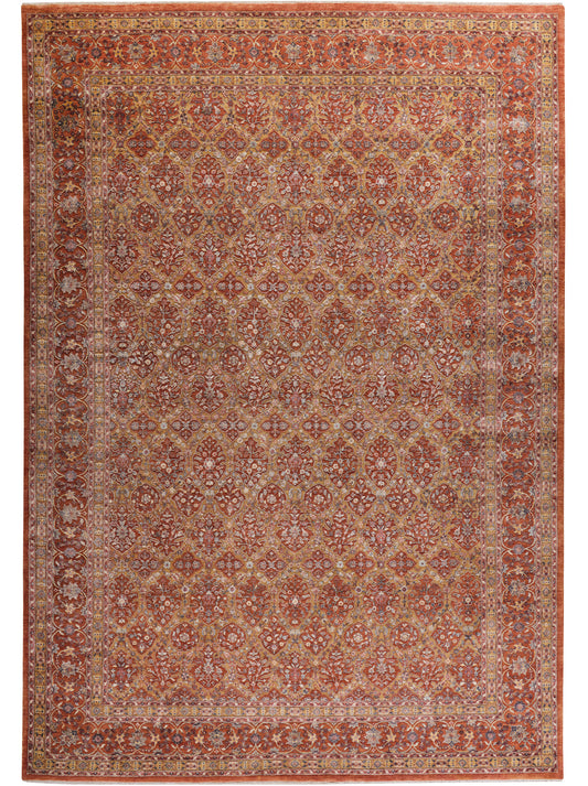 Luxury hand knotted carpet made from 100% Wool