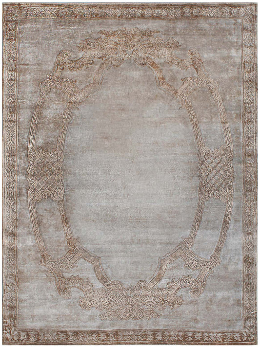 Luxury hand knotted carpet made from Botanical Silk