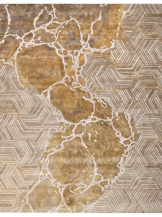 Luxury hand tufted carpet made from 100% Bamboo Silk