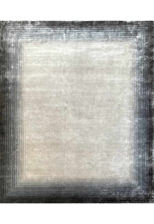 Luxury hand knotted carpet made from 100% Botanical Silk