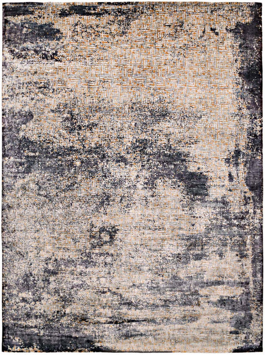 Luxury hand knotted carpet made from Wool & Bamboo Silk