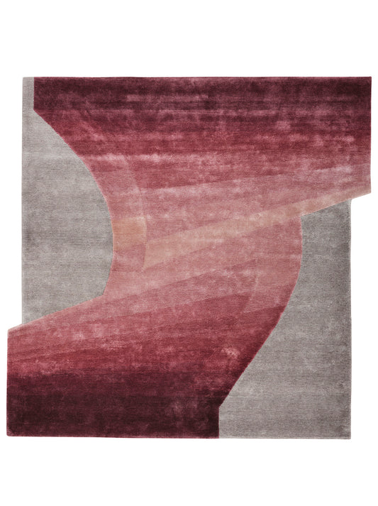 Luxury hand tufted carpet made from Botanical Silk