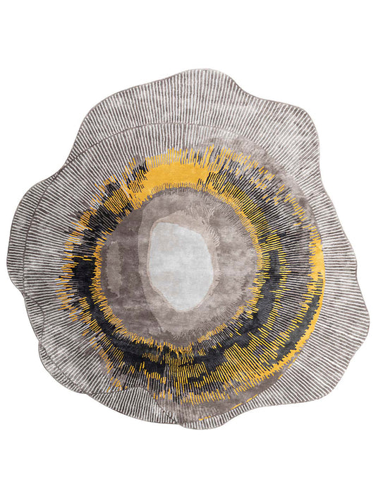 Luxury hand tufted carpet made from 100% Botanical Silk