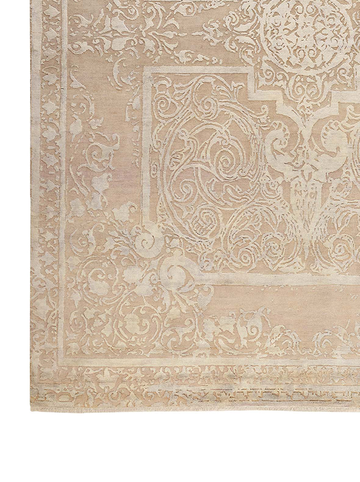 Product: Luxury Carpet | Color: Silver Ivory | Size: 5'6" x 8'