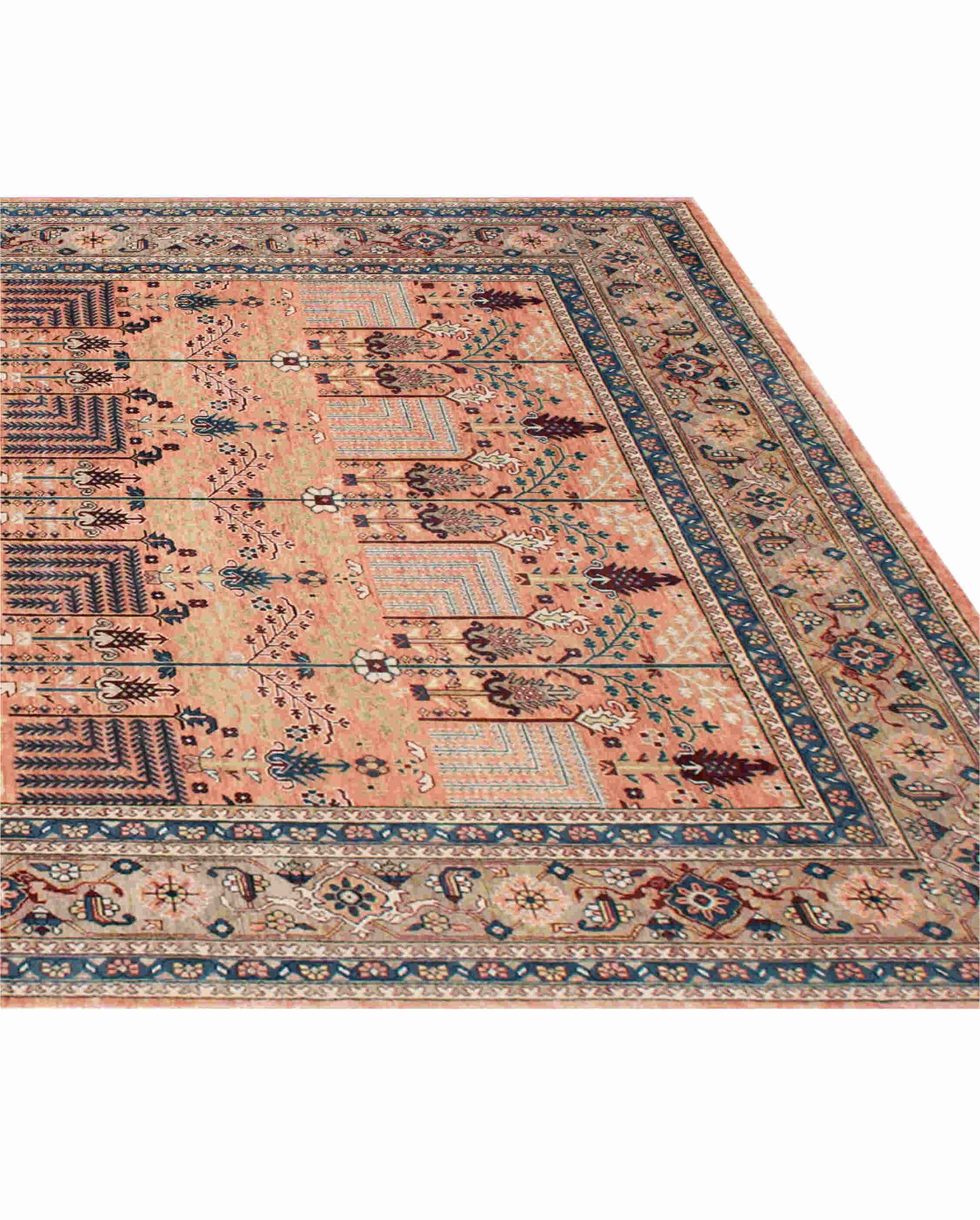 Luxury hand knotted carpet made from 100% Wool in assorted color and 6' x 9' size
