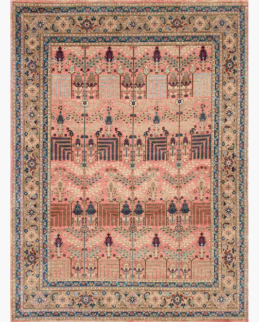 Luxury hand knotted carpet made from 100% Wool