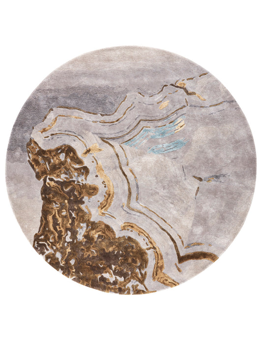 Luxury hand tufted carpet made from Botanical Silk