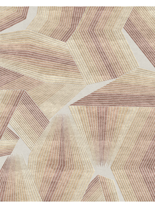 Luxury hand knotted carpet made from Wool & Botanical Silk