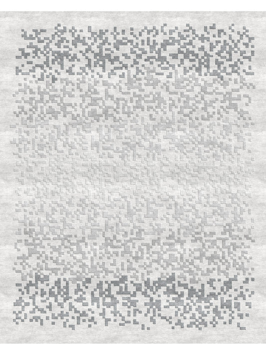 Luxury hand knotted carpet made from 100% Botanical Silk