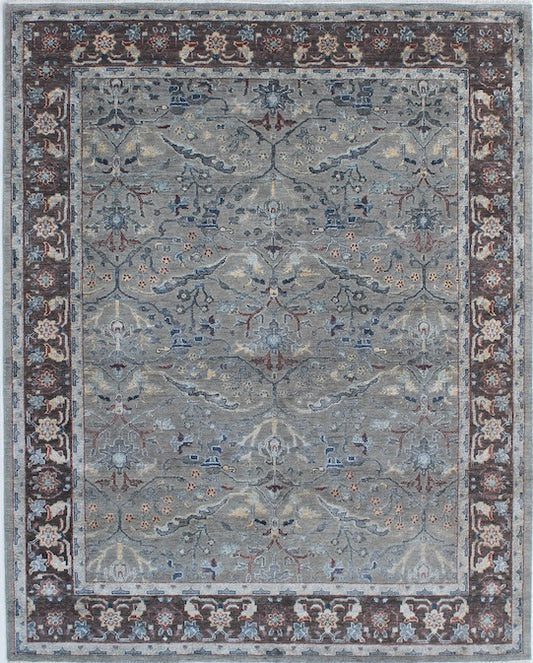 Luxury hand knotted carpet made from Wool & Bamboo Silk