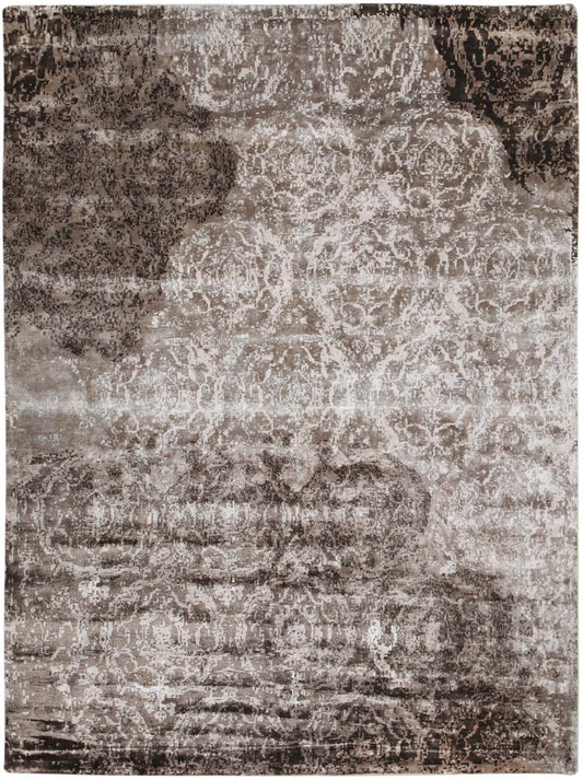 Luxury hand knotted carpet made from Botanical & Bamboo Silk