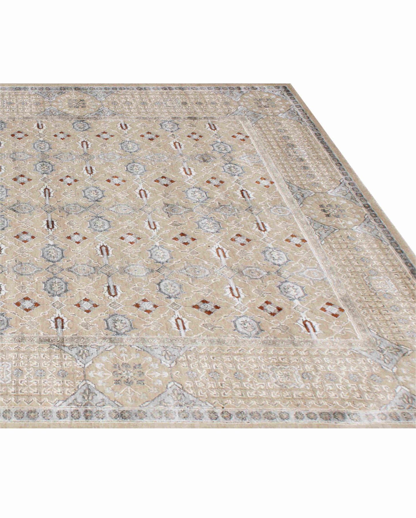 Luxury hand knotted carpet made from Wool & Bamboo Silk in assorted color and 6' x 9' size