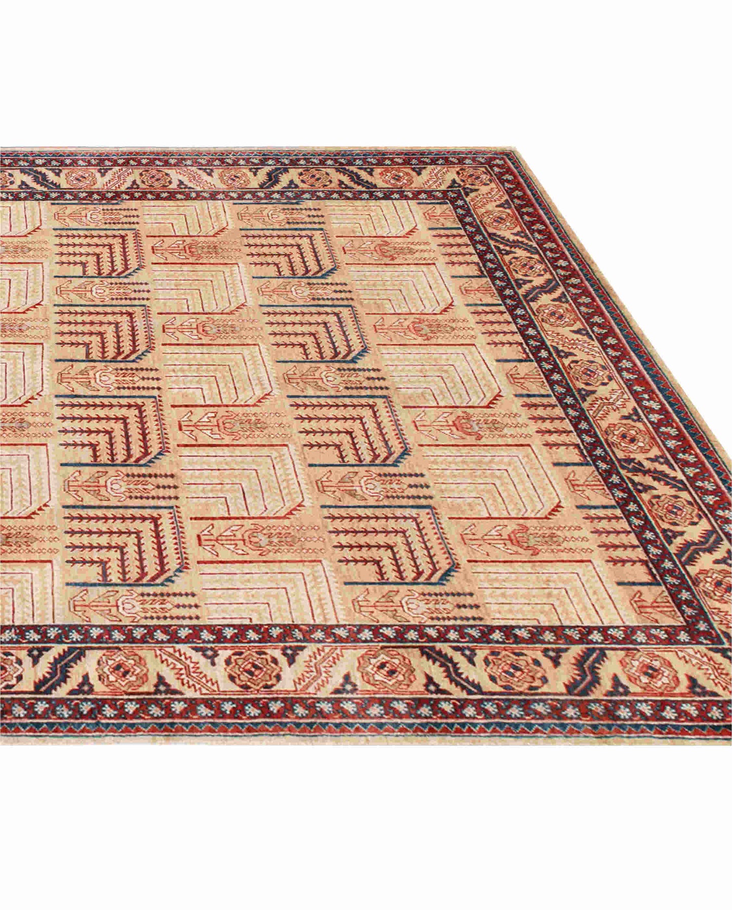 Luxury hand knotted carpet made from 100% Wool in assorted color and 6' x 9' size