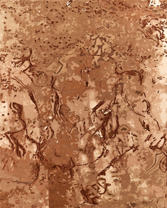 Luxury hand tufted carpet made from New Zealand Wool and Mulberry Silk