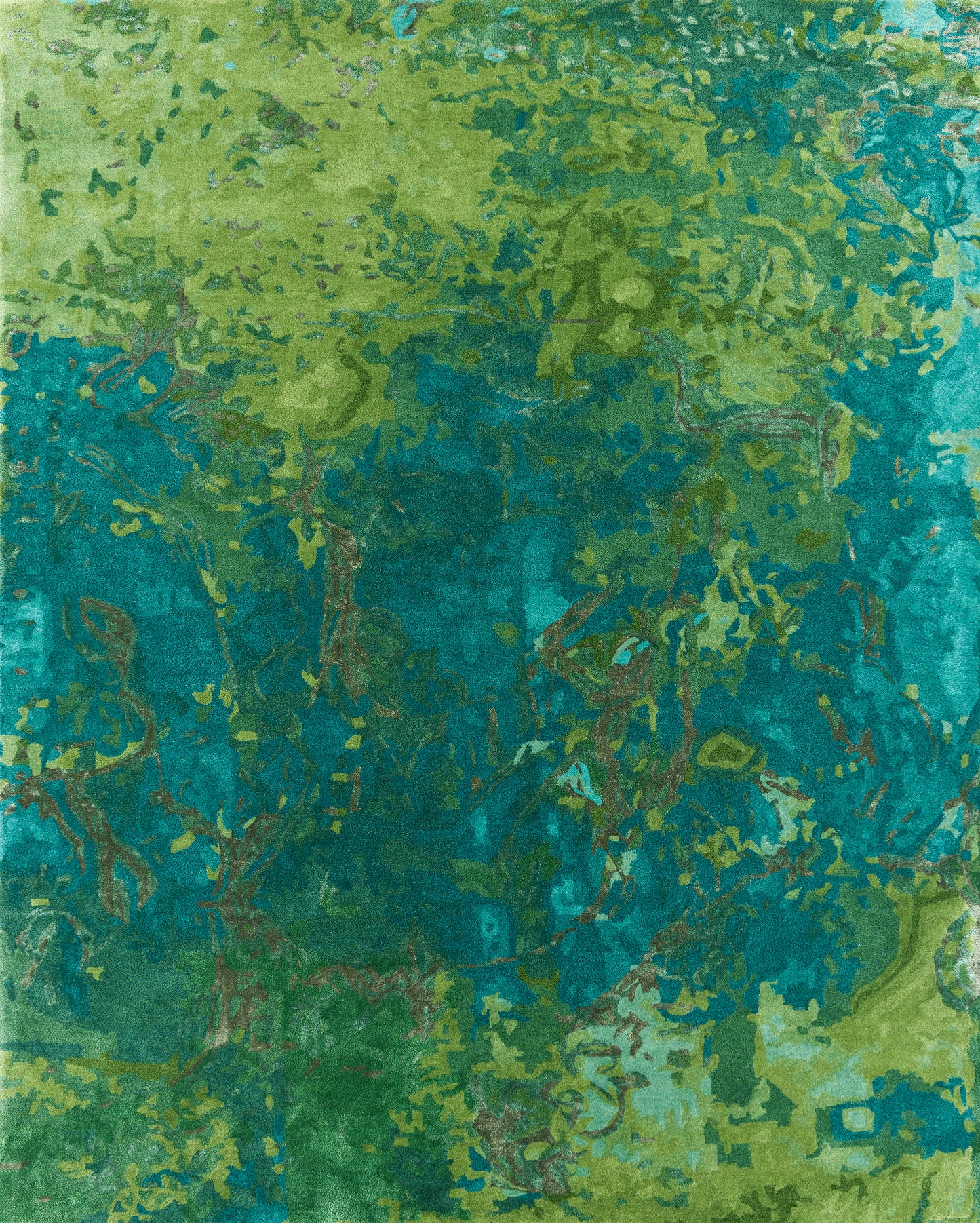 Luxury hand tufted carpet made from New Zealand Wool and Mulberry Silk